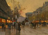 Edouard Cortes - Place de la Madeleine et rue Cambon